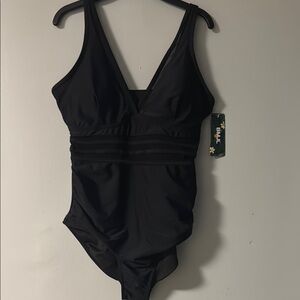 Elegant Black One-Piece Swimsuit